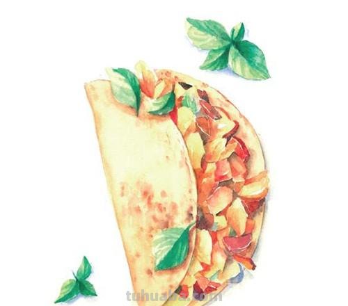 十五张手绘水彩小插画，简单上手易出效果，增加绘画信心