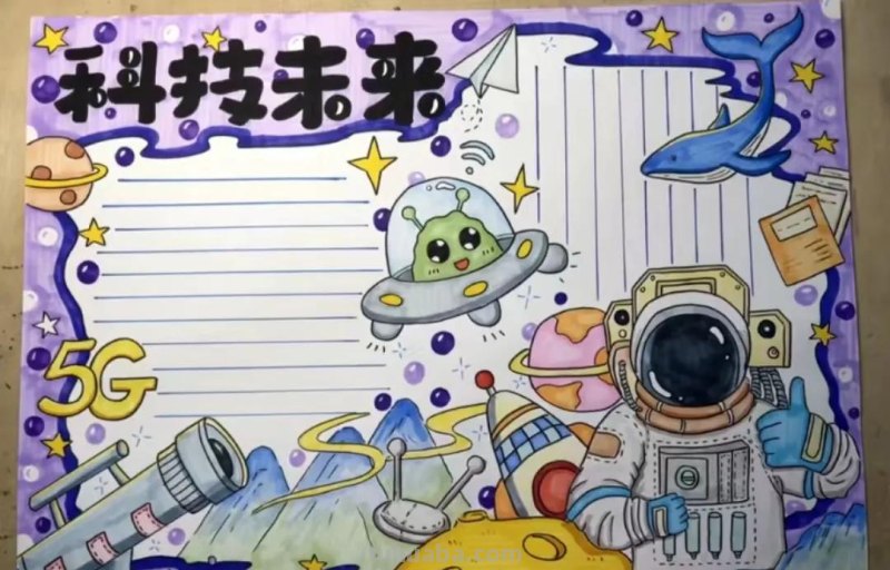 科技强国，科技素材手抄报