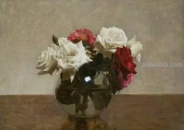 美国当今最著名的花卉静物画家作品欣赏