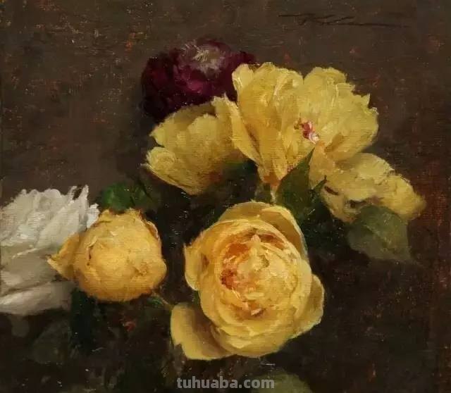美国当今最著名的花卉静物画家作品欣赏