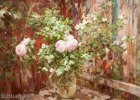 闲情逸趣感受生活之美 - 花卉静物油画作品欣赏