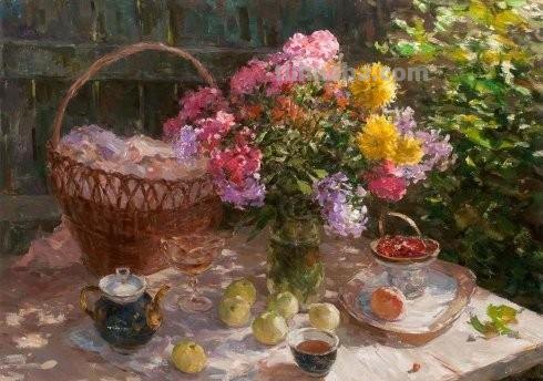 闲情逸趣感受生活之美 - 花卉静物油画作品欣赏