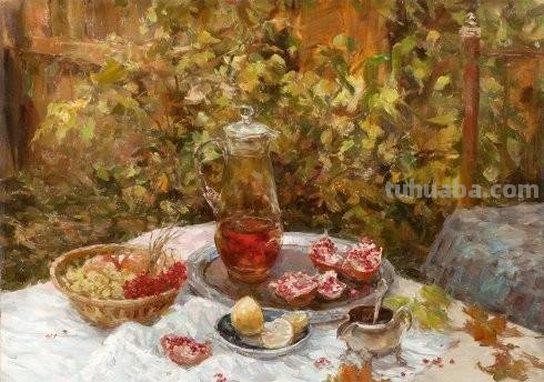 闲情逸趣感受生活之美 - 花卉静物油画作品欣赏