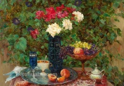 闲情逸趣感受生活之美 - 花卉静物油画作品欣赏