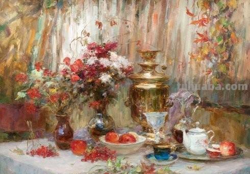 闲情逸趣感受生活之美 - 花卉静物油画作品欣赏