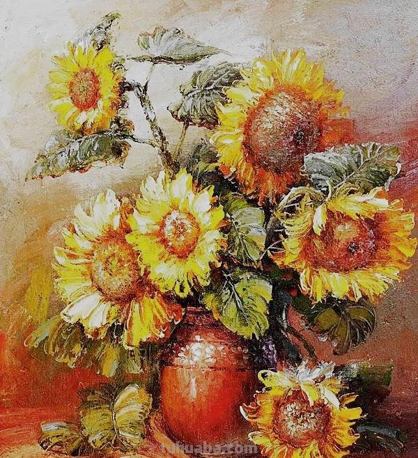 静物花卉油画 俄罗斯画家khlebnikov.aleksey