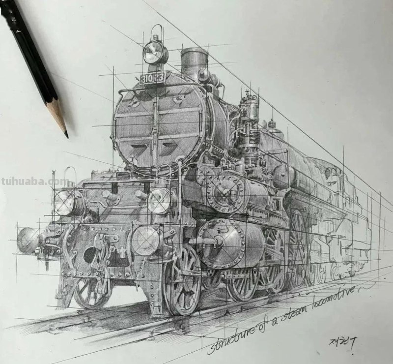 最近很受欢迎的画！韩国画家的结构素描作品高清精选