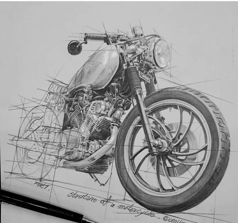 最近很受欢迎的画！韩国画家的结构素描作品高清精选