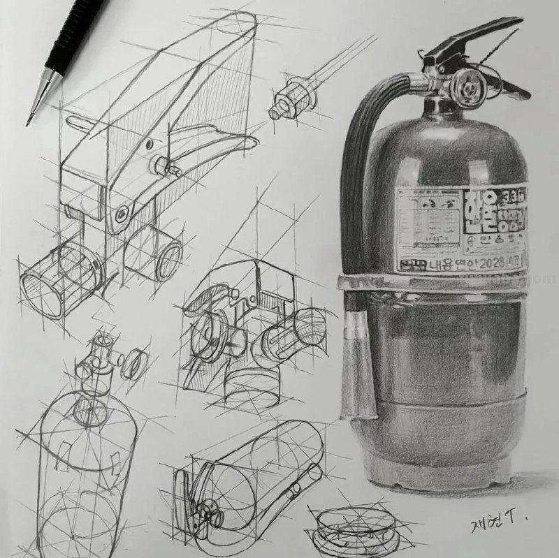 最近很受欢迎的画！韩国画家的结构素描作品高清精选