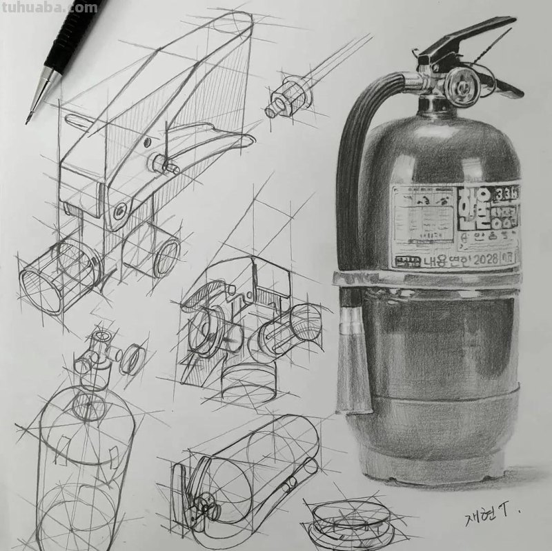 最近很受欢迎的画！韩国画家的结构素描作品高清精选