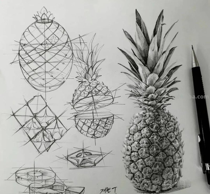 最近很受欢迎的画！韩国画家的结构素描作品高清精选