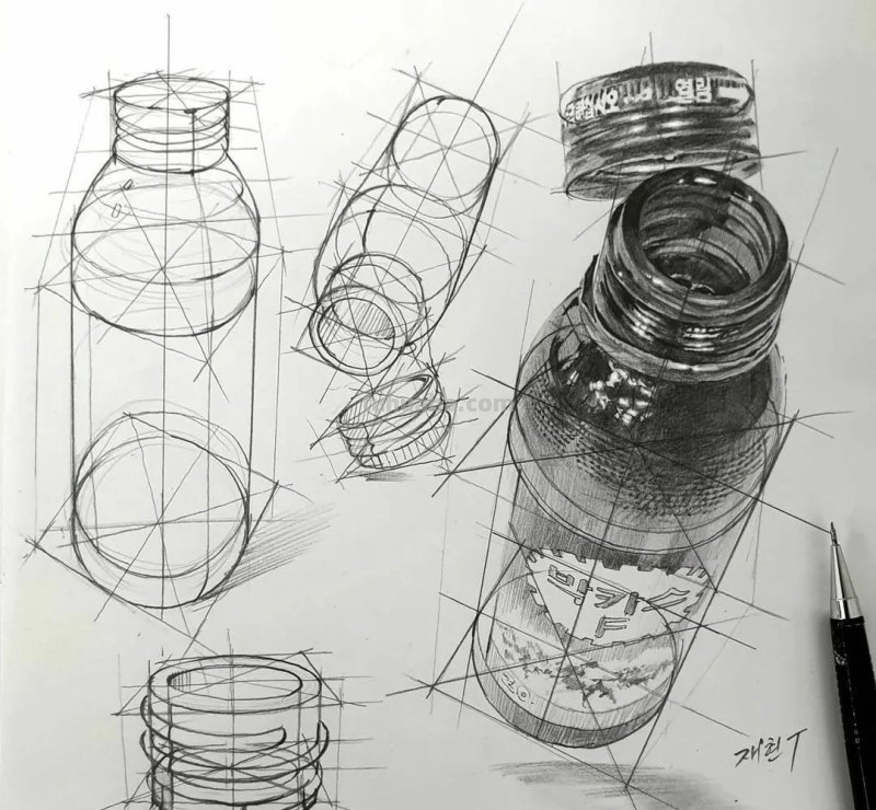最近很受欢迎的画！韩国画家的结构素描作品高清精选