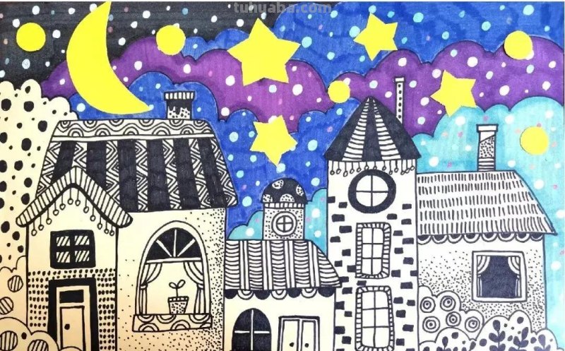 30张~精美儿童画范画作品，直接拿着用！