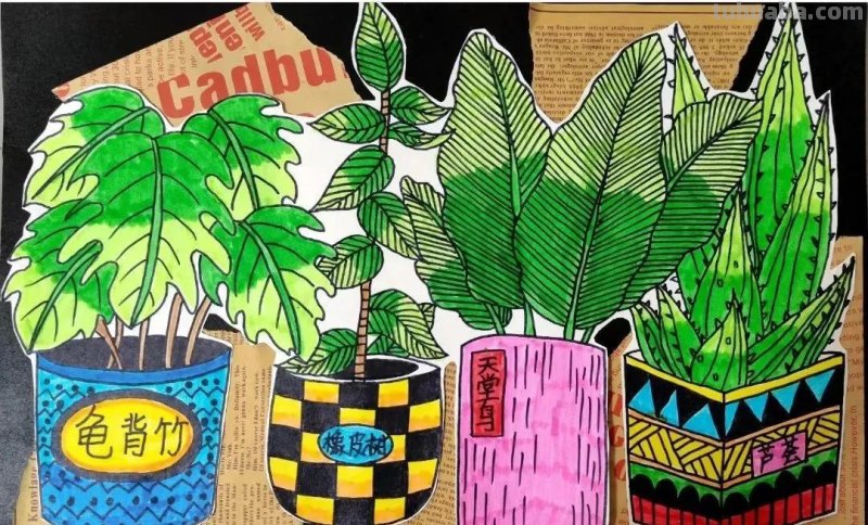 30张~精美儿童画范画作品，直接拿着用！