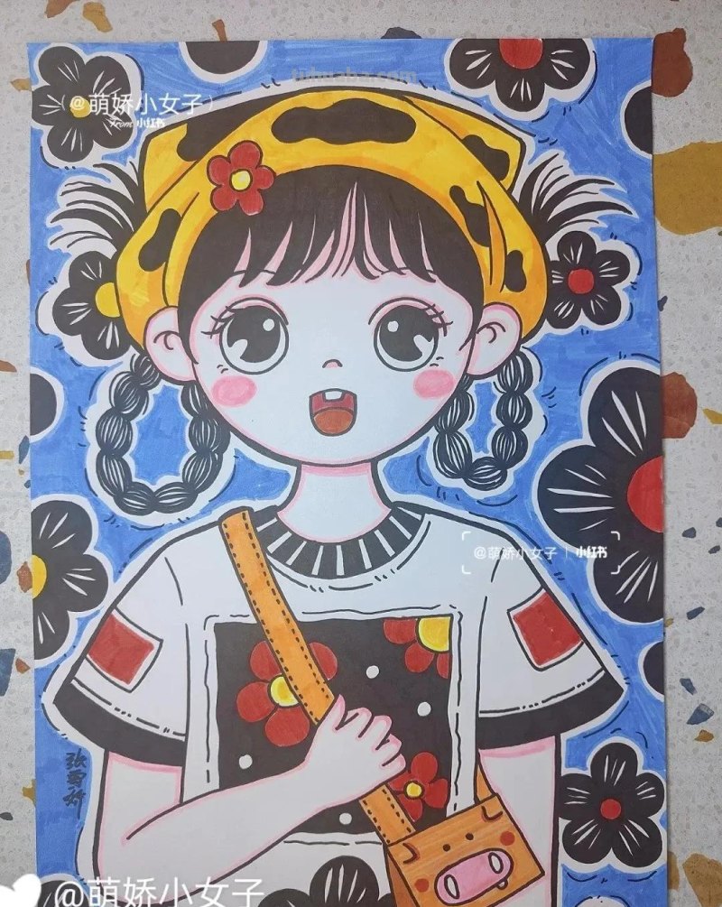 精选少儿美术，卡通人物创意美术18张！赶紧收藏哦