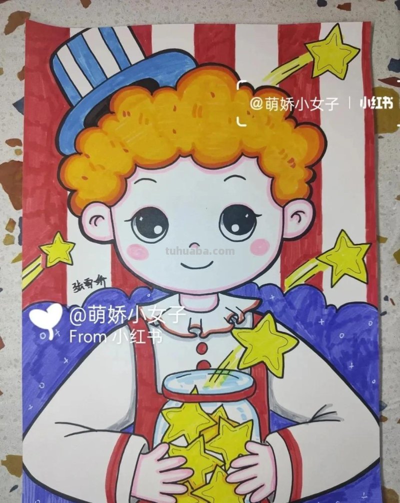 精选少儿美术，卡通人物创意美术18张！赶紧收藏哦