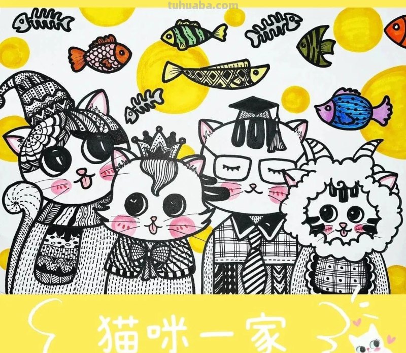 精选少儿美术，卡通人物创意美术18张！赶紧收藏哦