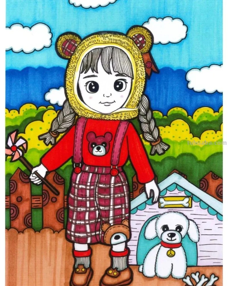 精选少儿美术，卡通人物创意美术18张！赶紧收藏哦