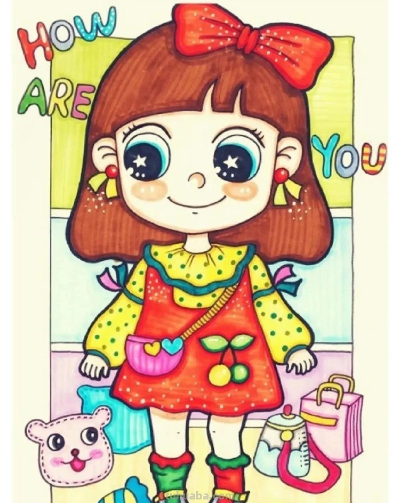 精选少儿美术，卡通人物创意美术18张！赶紧收藏哦