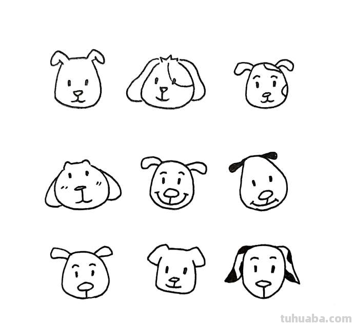 9种萌萌哒的简笔画小动物~