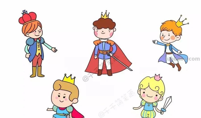 家长幼师必藏这样的人物创意简笔画给我来一打！