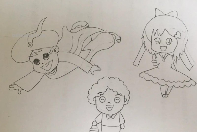 适合初学者练笔的100个人物简笔画