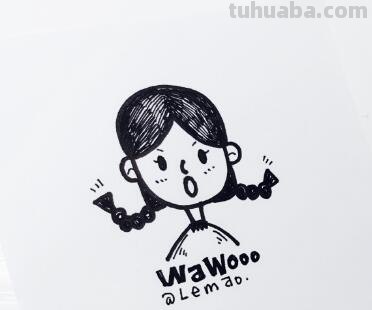 人物头像简笔画~ 简单易学哦~大家都试试吧~