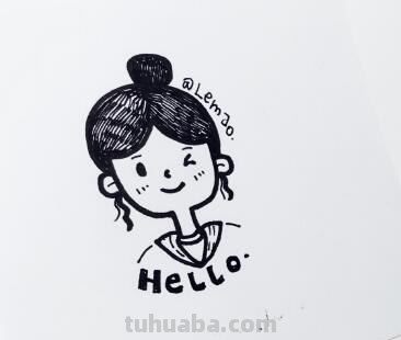 人物头像简笔画~ 简单易学哦~大家都试试吧~