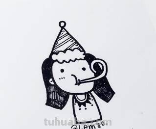 人物头像简笔画~ 简单易学哦~大家都试试吧~