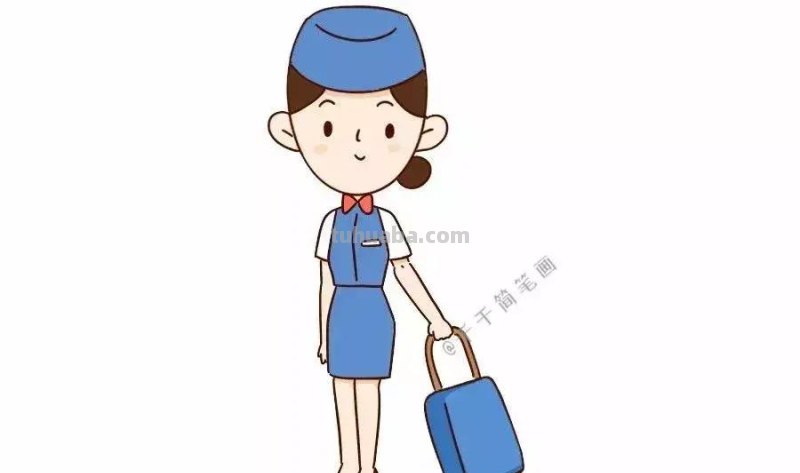 54种职业人物简笔画，画风好可爱