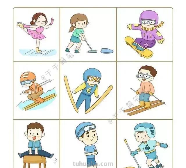 54种职业人物简笔画，画风好可爱