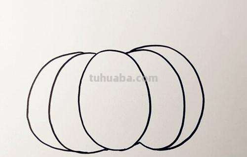蔬菜简笔画教程：教你画一个又大又红的南瓜，快教小朋友画吧！