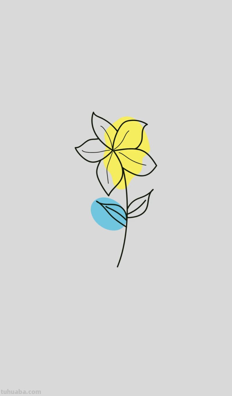 简笔画花朵图片