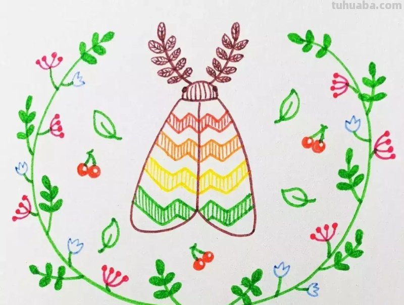 简笔画：昆虫总动员，快收藏起来和孩子一起画吧