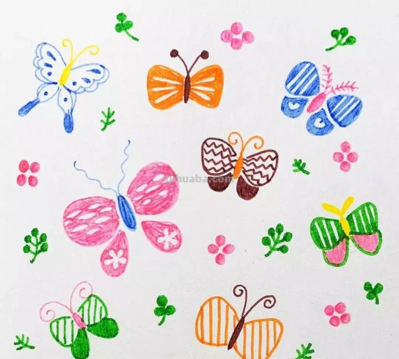 简笔画：昆虫总动员，快收藏起来和孩子一起画吧