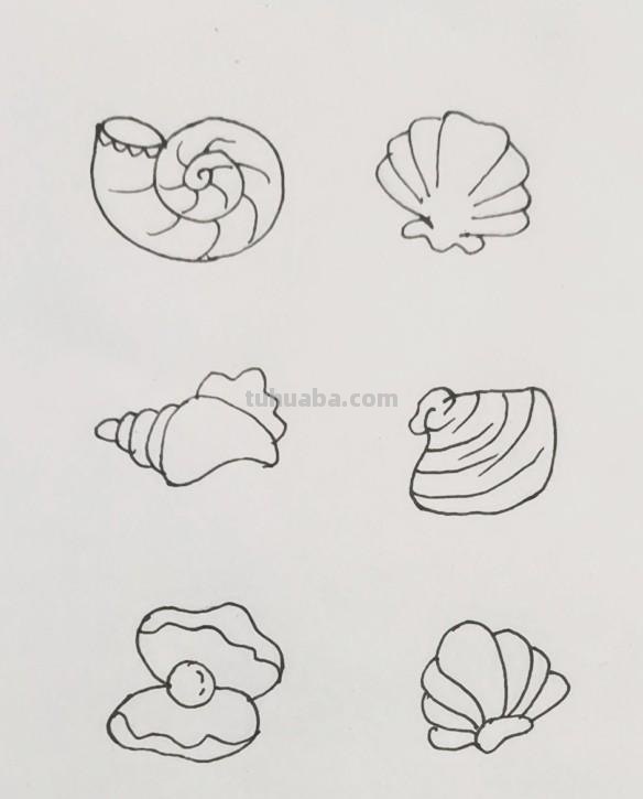 超全的海底世界简笔画素材，收藏起来给孩子用！儿童鱼简笔画大全