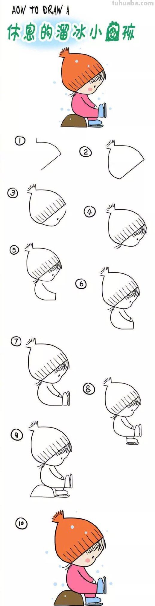 每天学一幅简笔画-各种动物简笔画画法集合
