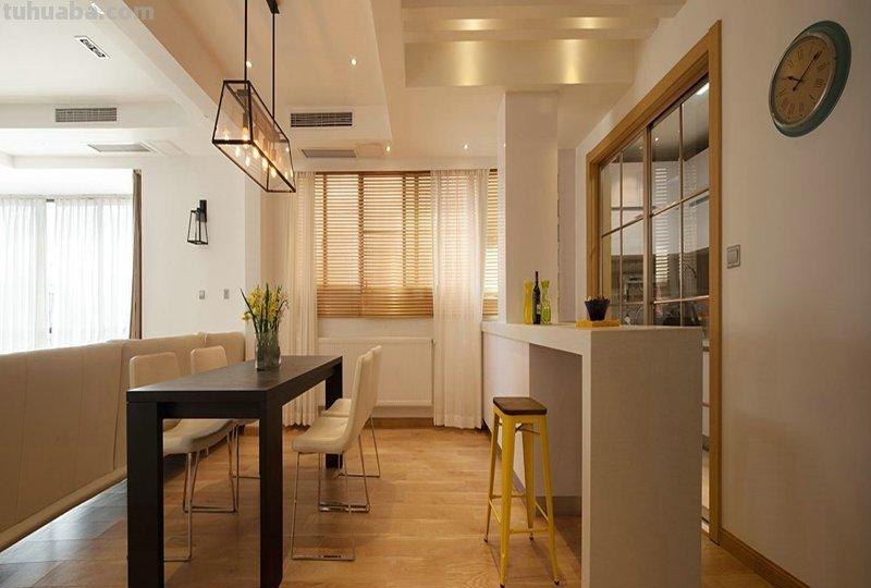 114.57平米三居室装修案例，装修价格只花10万元！-鲁能城·中央公馆装修