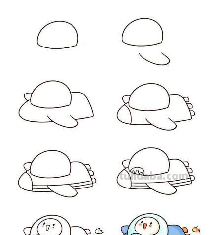 一组交通工具简笔画教程~需要的转走吧~