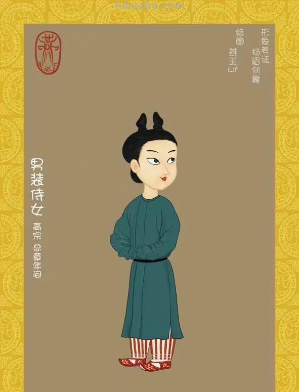 唐朝服饰绘画