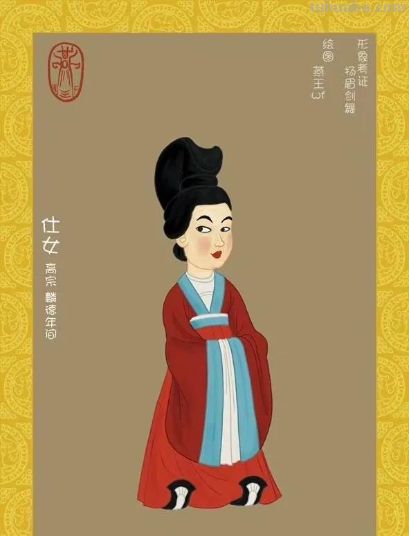 唐朝服饰绘画