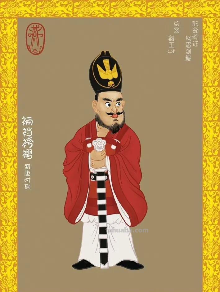 唐朝服饰绘画