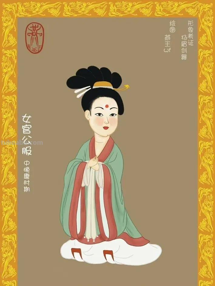 唐朝服饰绘画