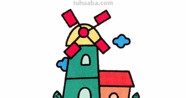 7种不同的建筑简笔画画法步骤，含教程