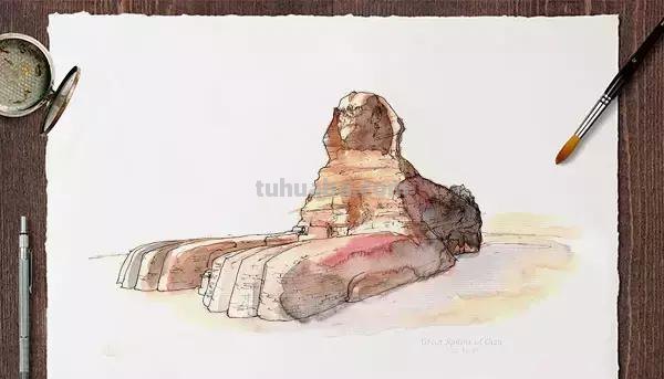 世界最著名的40个建筑，画成水彩手绘，漂亮极了