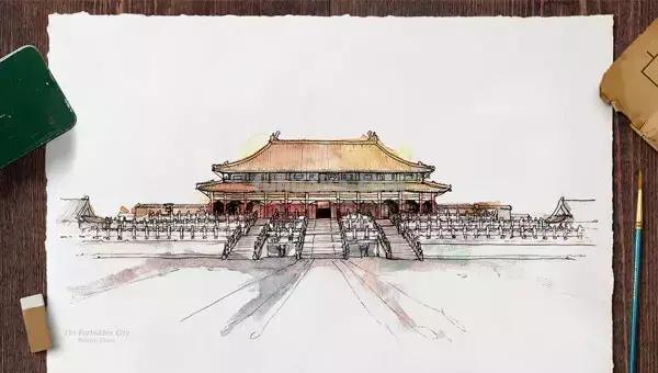 世界最著名的40个建筑，画成水彩手绘，漂亮极了