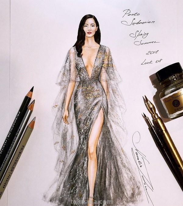 20张精彩的手绘时尚人物插画，水彩与马克笔，表现力令人惊叹