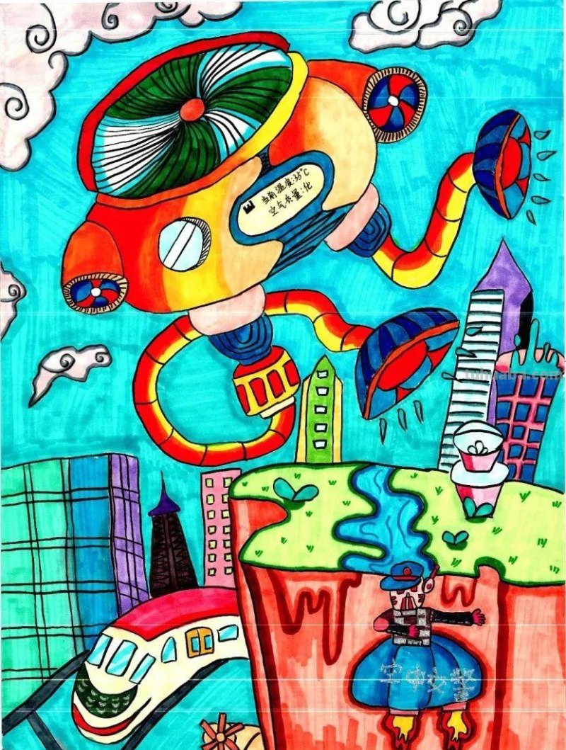 科普滨城杯“童心趣梦 科创未来”科学幻想绘画大赛（小学组）优秀作品出炉