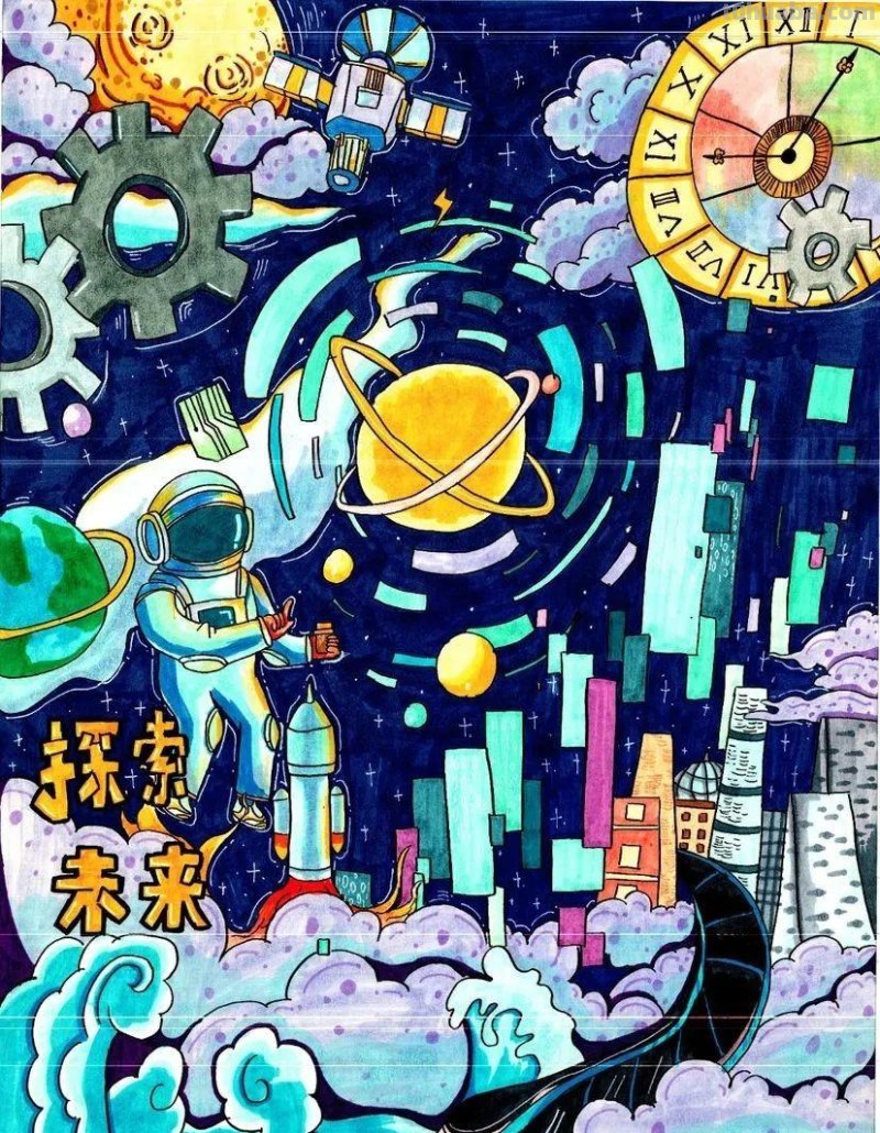 科普滨城杯“童心趣梦 科创未来”科学幻想绘画大赛（小学组）优秀作品出炉