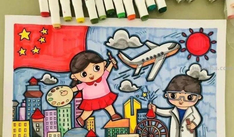 40张爱国爱党课例+航天科技主题绘画大赛素材！收藏！